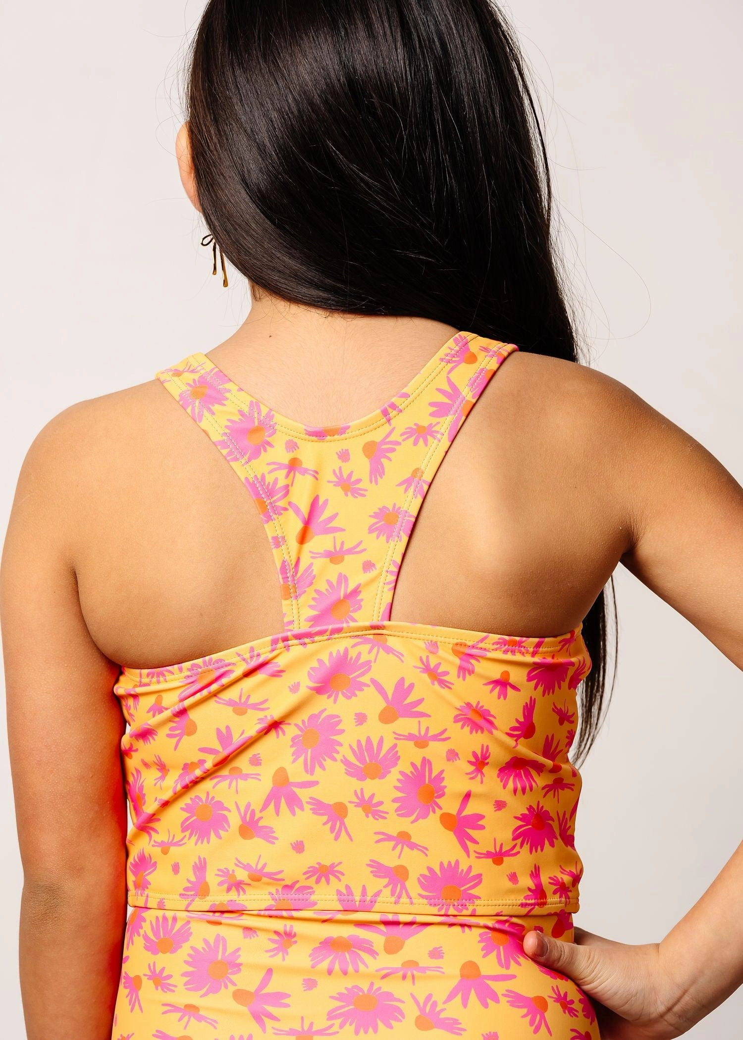 Playful Daisies | Youth Racer Back Top