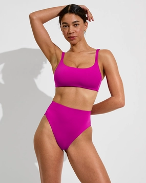 Pool Days Top D  - Aloha sleek design swimwear for women, minimalist swim styles