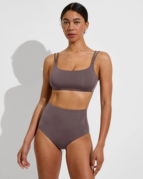 Pool Days Top D  - Stormy sleek design swimwear for women, minimalist swim styles