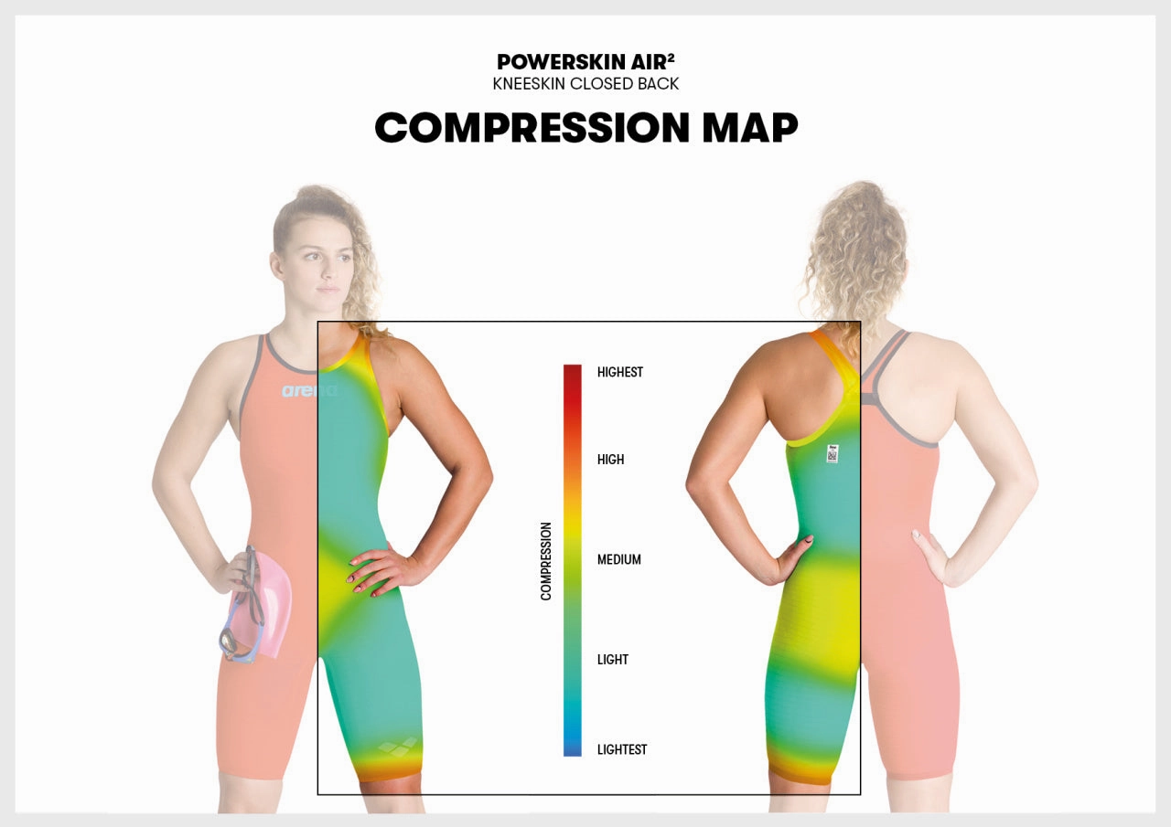 Powerskin Carbon Air 2 Full Body Short Leg - Black and Gold