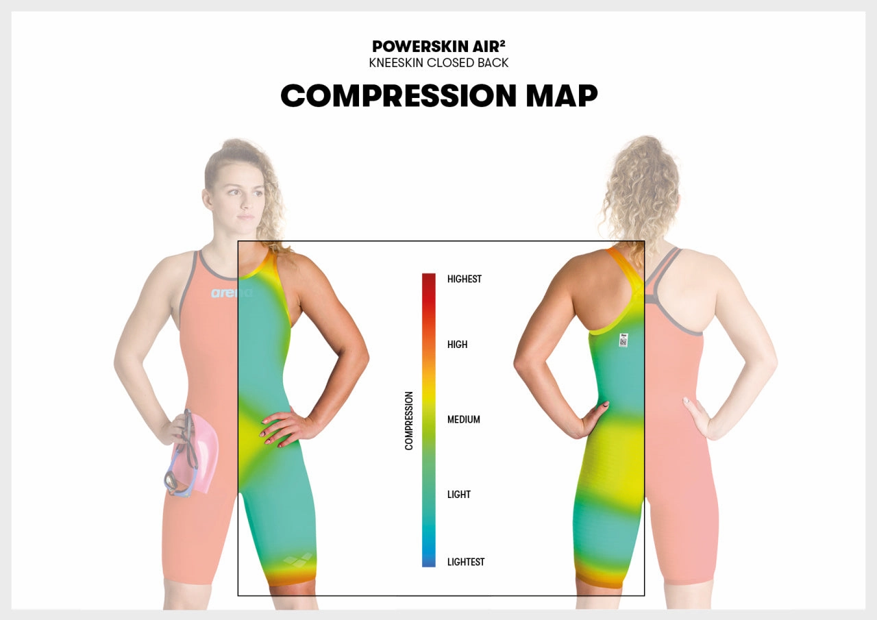 Powerskin Carbon Air 2 Full Body Short Leg - Blue and Grey