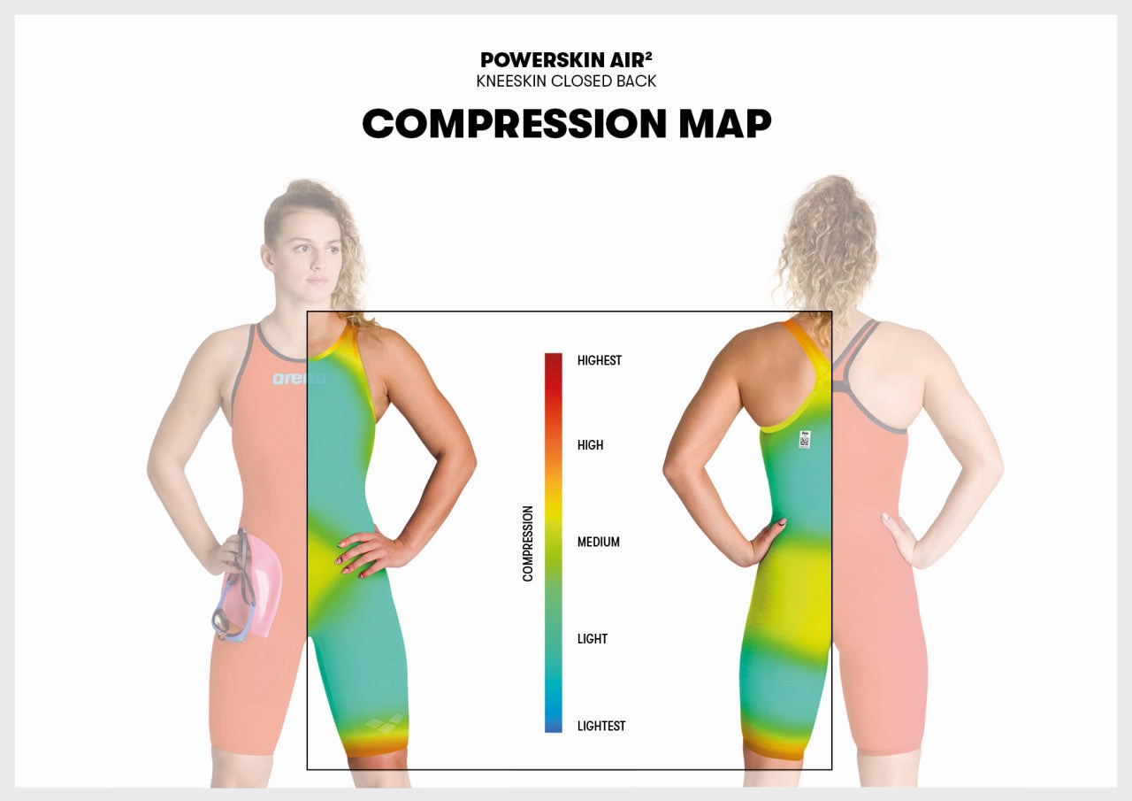 Powerskin Carbon Air 2 Full Body Short Leg - Blue and Grey