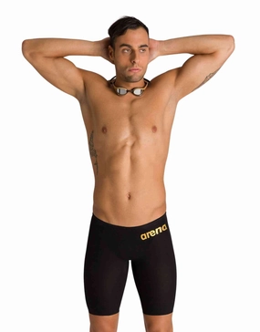 Powerskin Carbon Air 2 Jammer - Black and Gold arena swimwear for men, arena competitive swimsuits