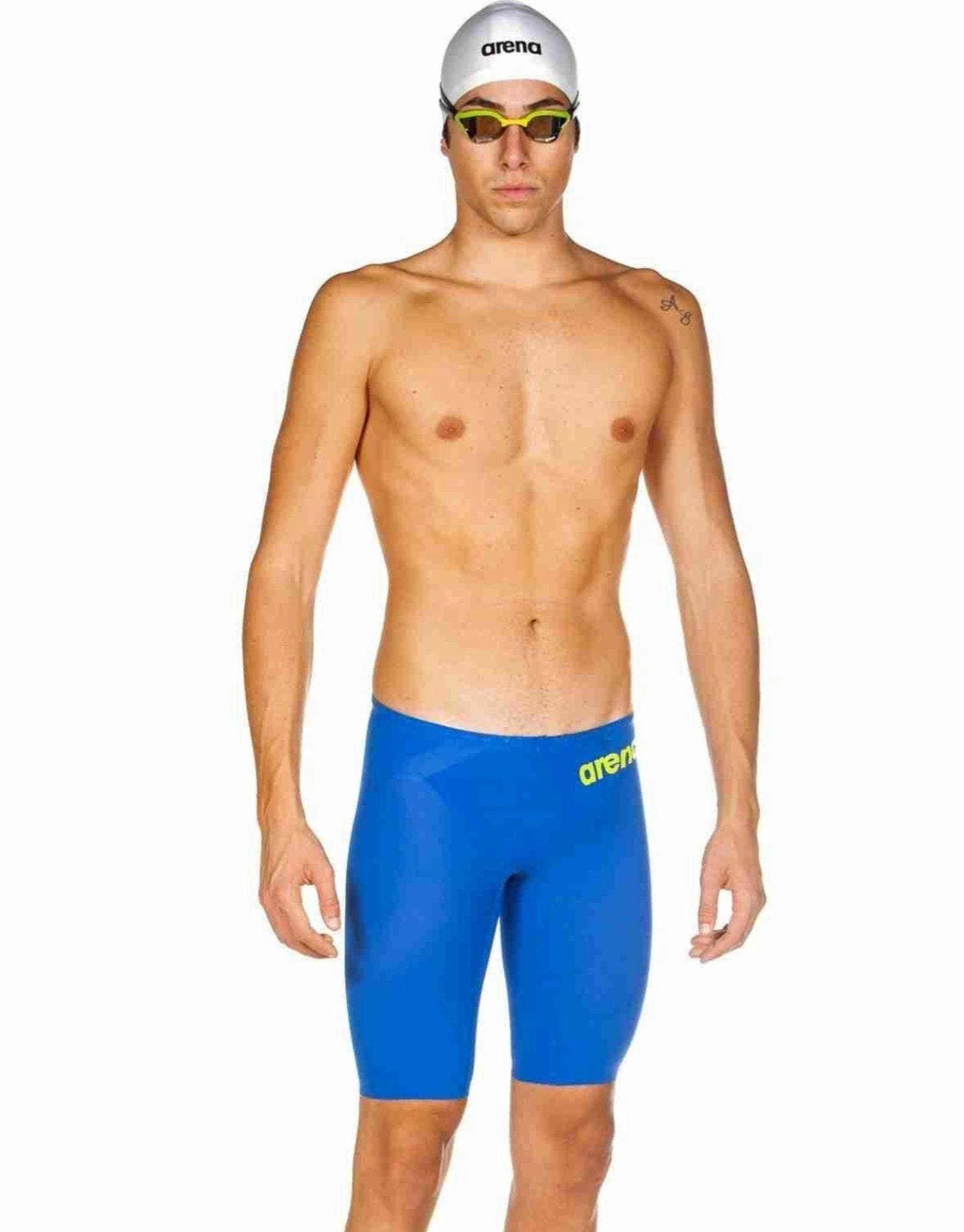 Powerskin Carbon Air 2 Jammer - Blue and Grey arena swimwear for men, arena competitive swimsuits