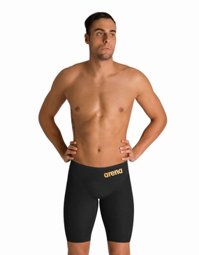 Powerskin Carbon Glide Jammer - Black/Gold arena swimwear for men, arena competitive swimsuits
