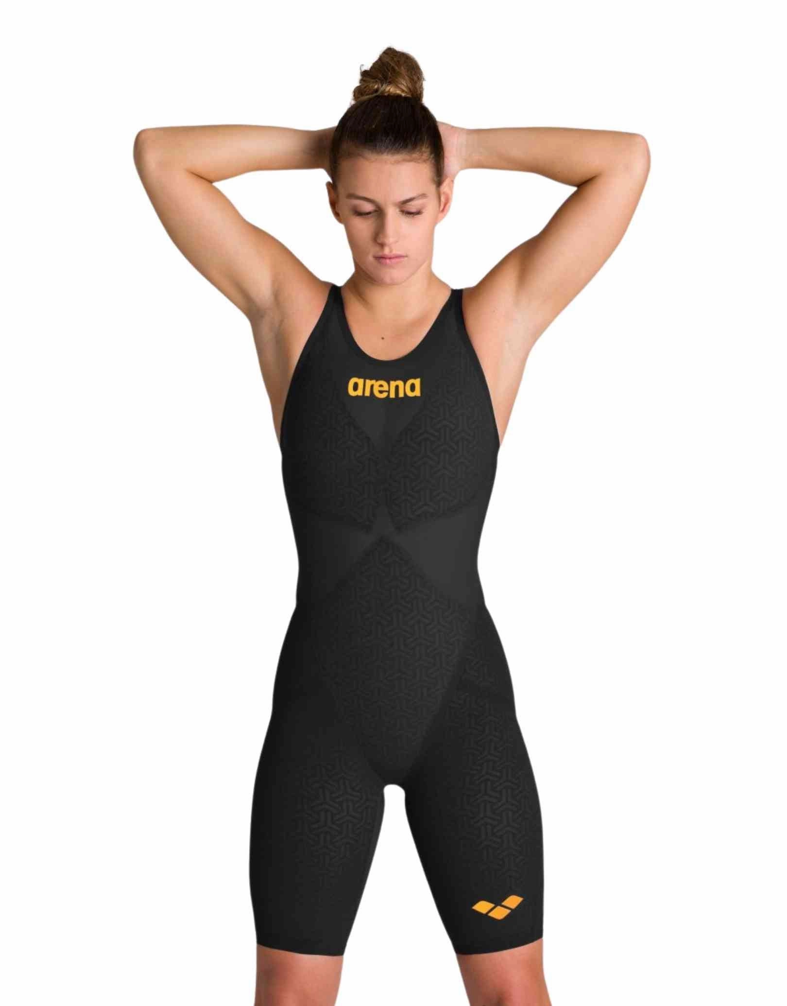 Powerskin Carbon Glide Kneeskin - Black/Gold arena swimwear for men, arena competitive swimsuits