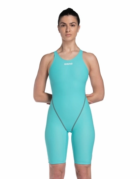 Powerskin ST NEXT Open Back - Aquamarine Blue arena swimwear for men, arena competitive swimsuits