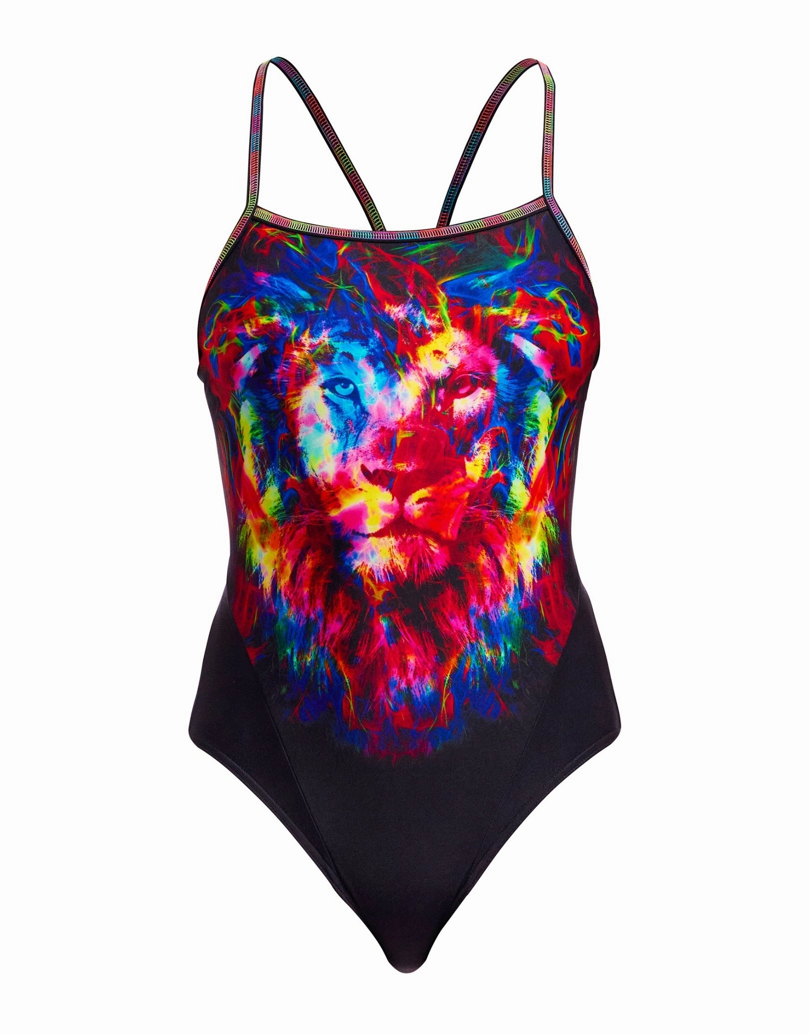 Pride Alive Single Strap Swimsuit - Black/Multi