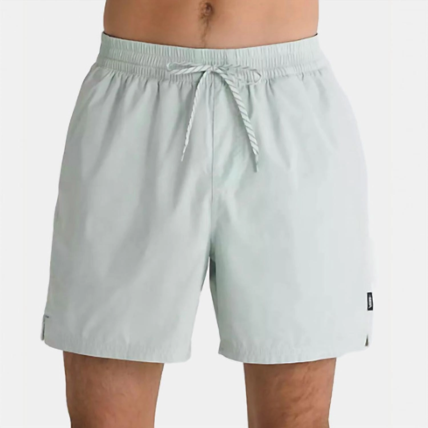 Primary Solid Elastic Boardshorts In Pale Aqua