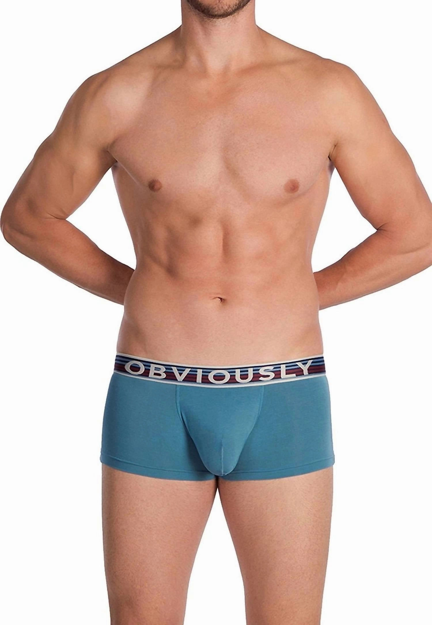 Primeman Trunk In Steel Blue mens beach swimwear, quick dry mens swimsuits