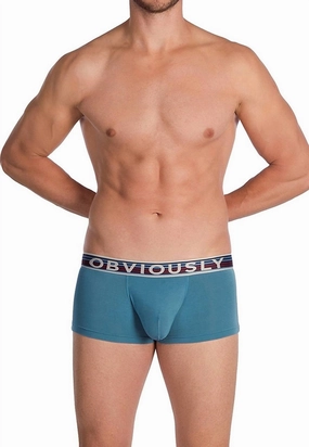 Primeman Trunk In Steel Blue mens beach swimwear, quick dry mens swimsuits