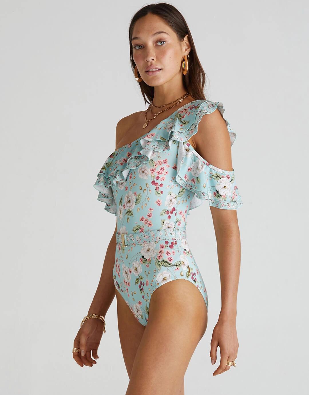 Primrose Rose One Piece Swimsuit - Floral