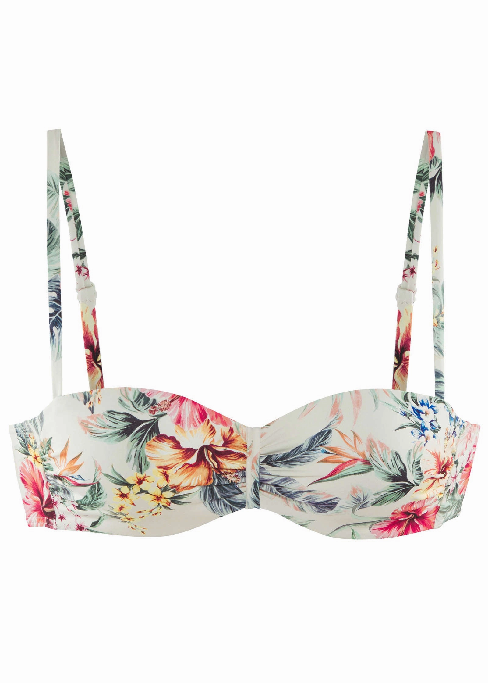 Printed Bandeau Top - Cream Multi