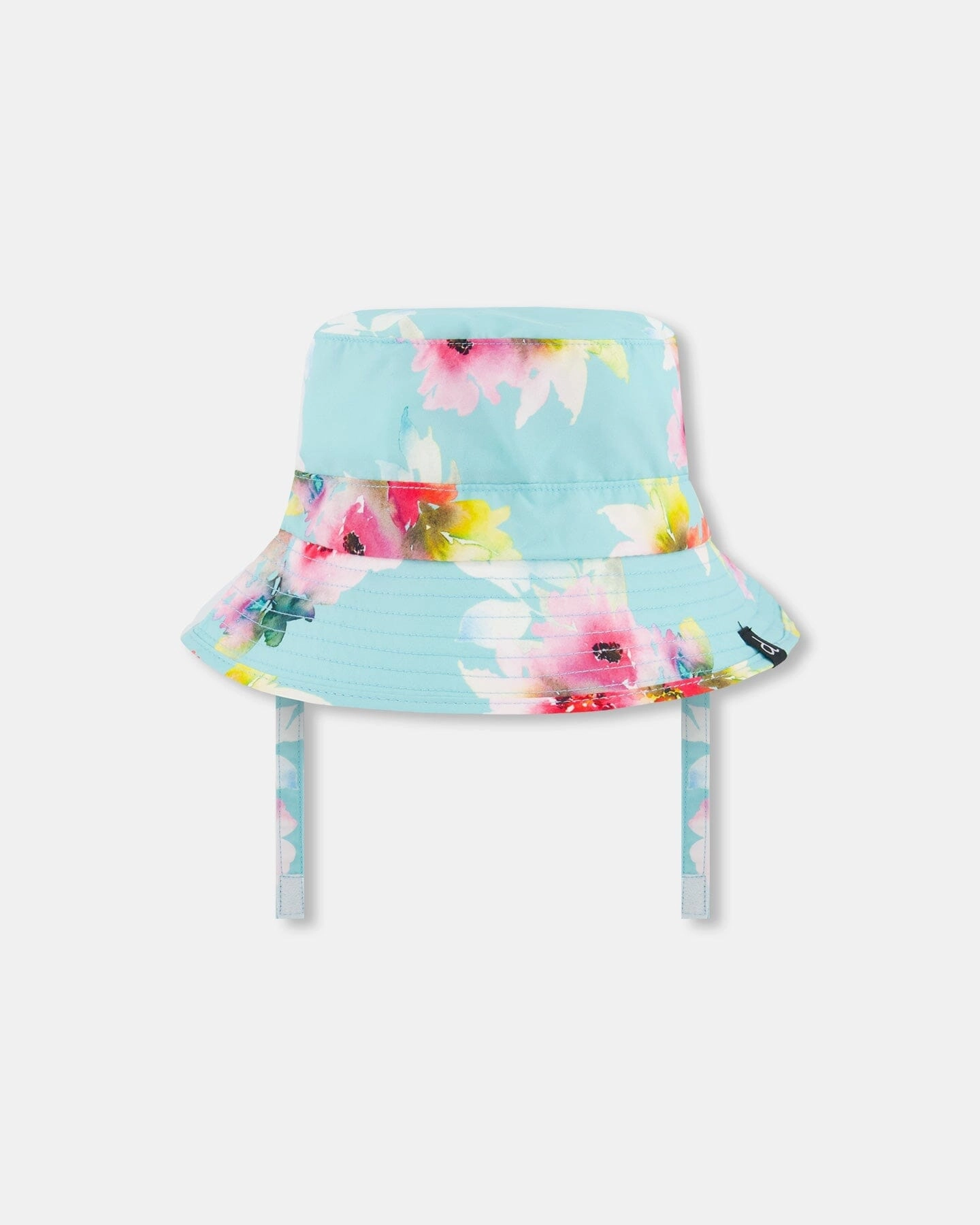 Printed Beach Sun Hat Turquoise And Pink Flowers cute swimsuits for teen girls, modest teen swimwear