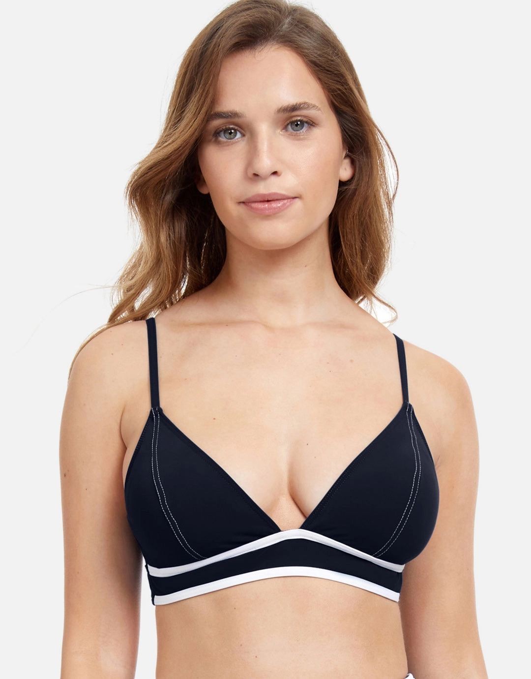 Profile California Girl Bikini Top - Black full coverage swim tops, cute bikini tops