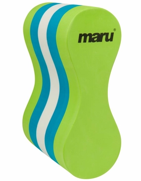 Pull Buoy - Lime/Blue/White maru swimwear women, maru competition swimsuits