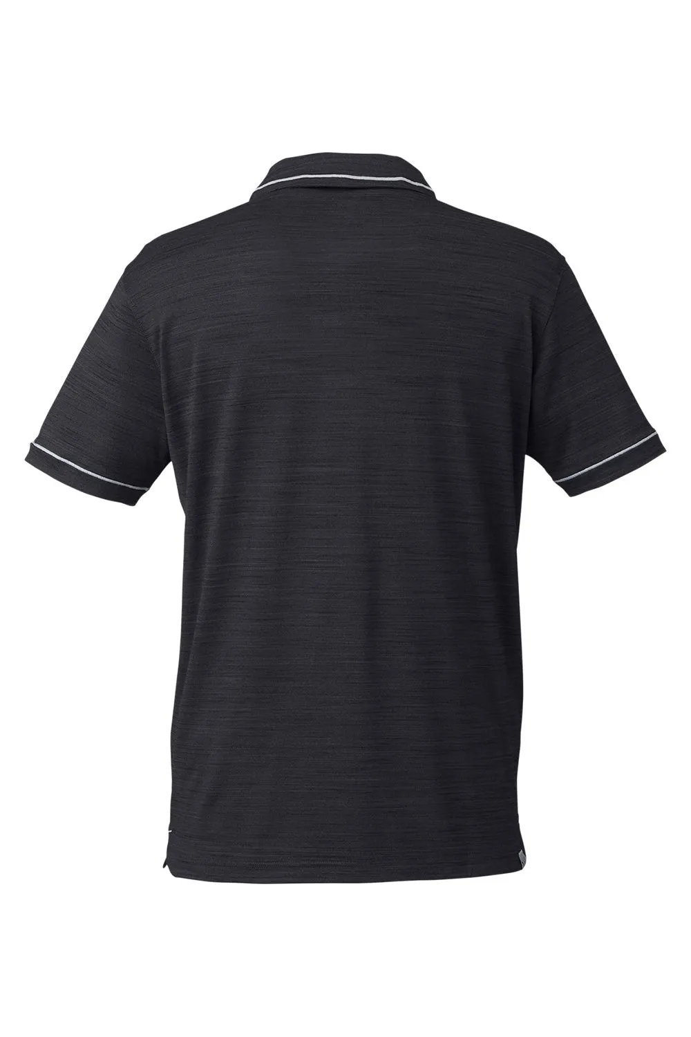 Puma Mens Cloudspun Monarch Moisture Wicking Short Sleeve Polo Shirt - Heather Black/Heather High Rise Grey