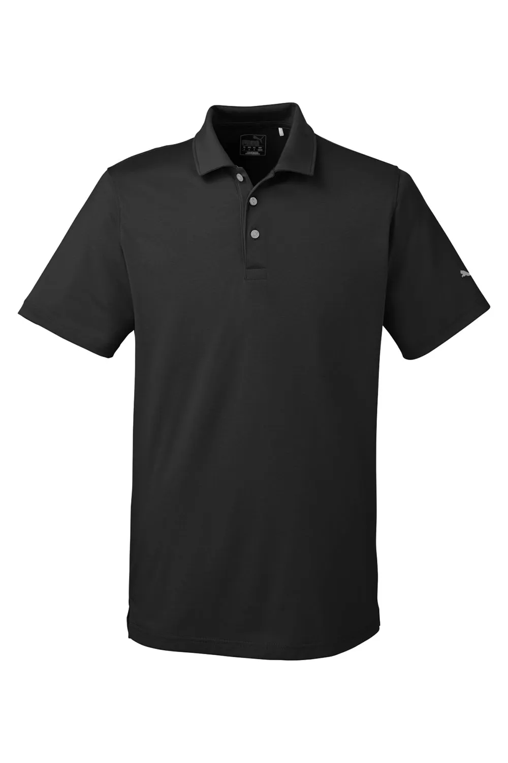 Puma Mens Fusion Performance Moisture Wicking Short Sleeve Polo Shirt - Black