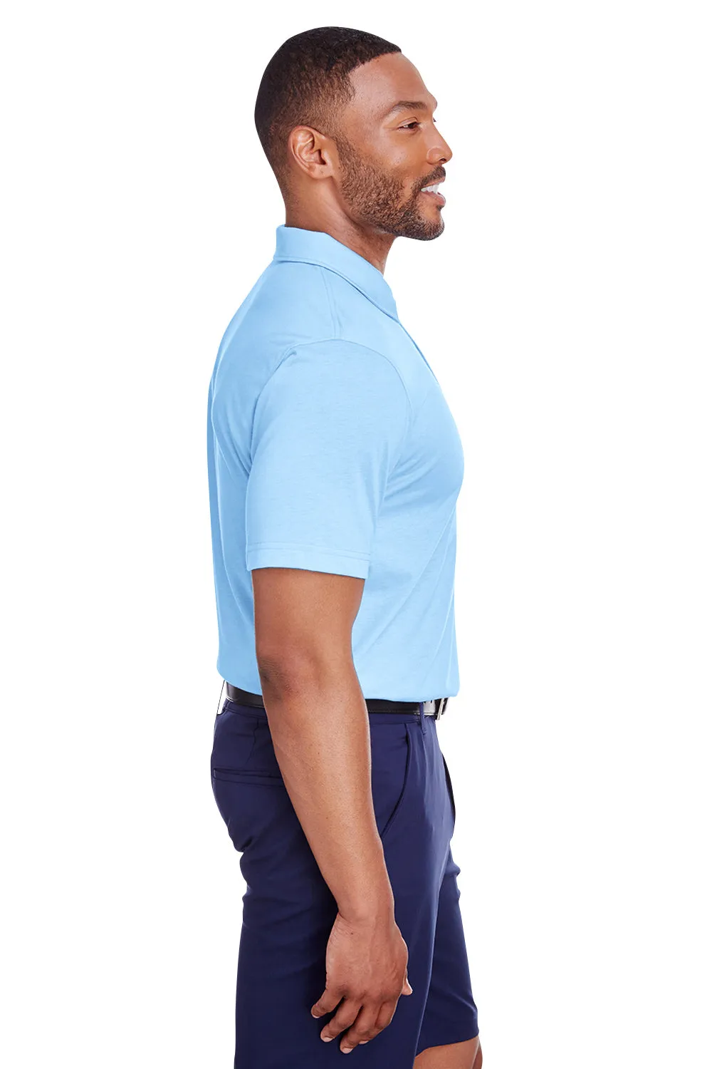 Puma Mens Fusion Performance Moisture Wicking Short Sleeve Polo Shirt - Blue Bell