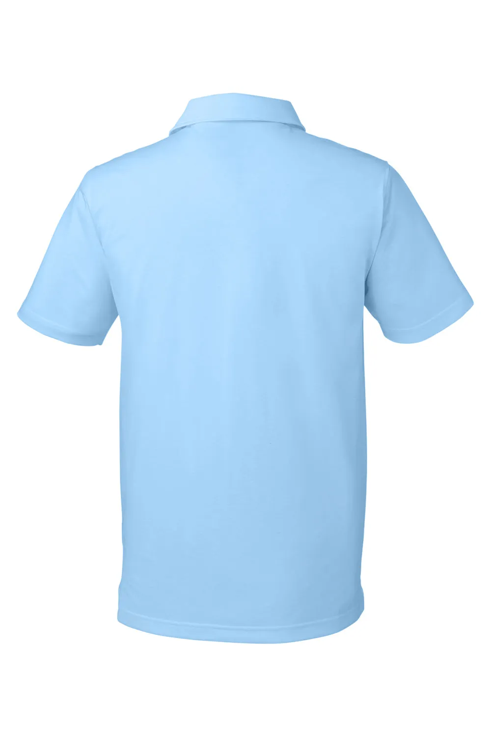 Puma Mens Fusion Performance Moisture Wicking Short Sleeve Polo Shirt - Blue Bell