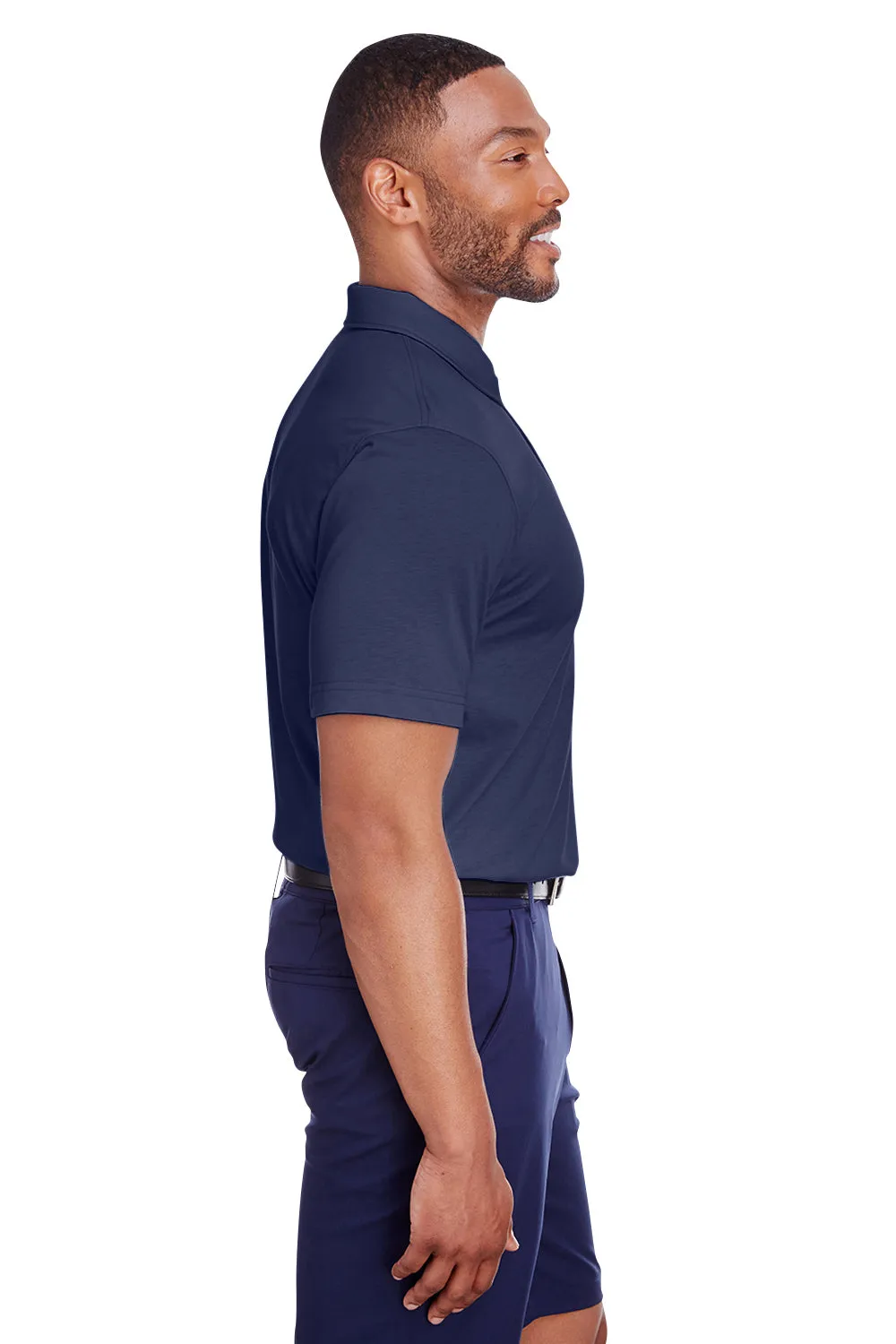 Puma Mens Fusion Performance Moisture Wicking Short Sleeve Polo Shirt - Peacoat Blue