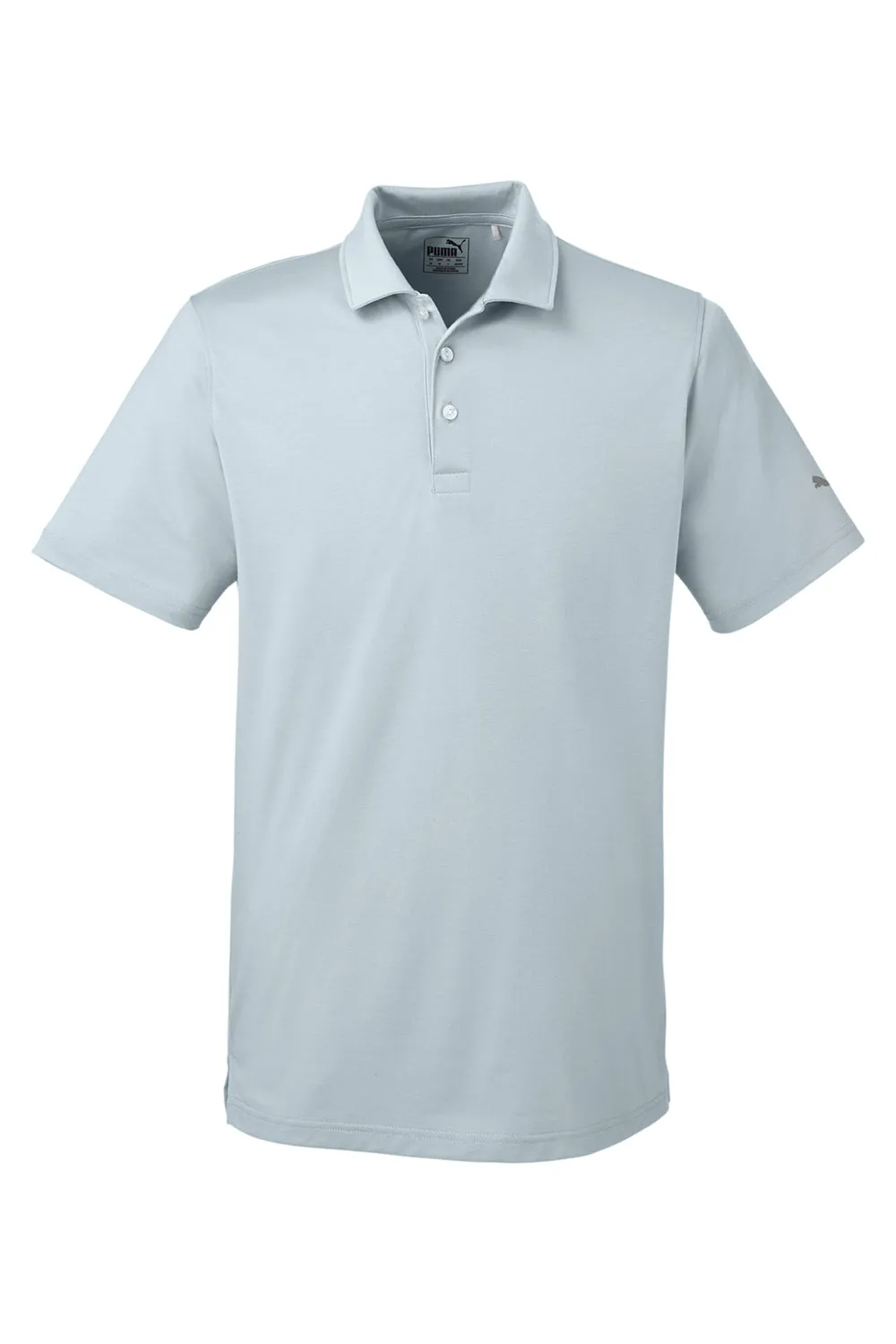 Puma Mens Fusion Performance Moisture Wicking Short Sleeve Polo Shirt - Quarry Grey