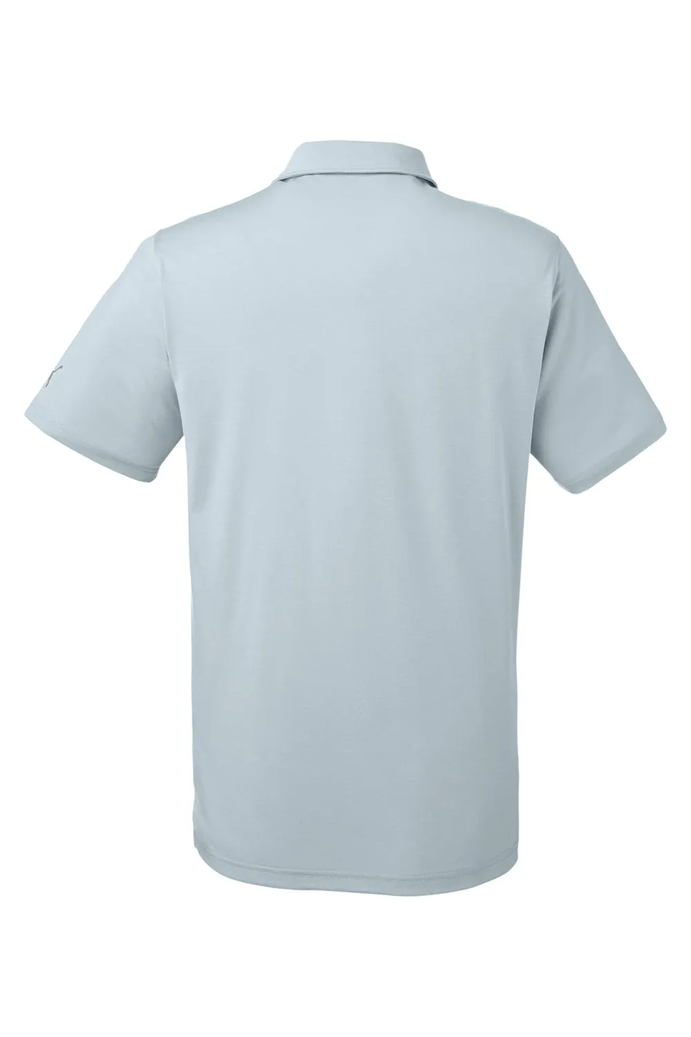 Puma Mens Fusion Performance Moisture Wicking Short Sleeve Polo Shirt - Quarry Grey
