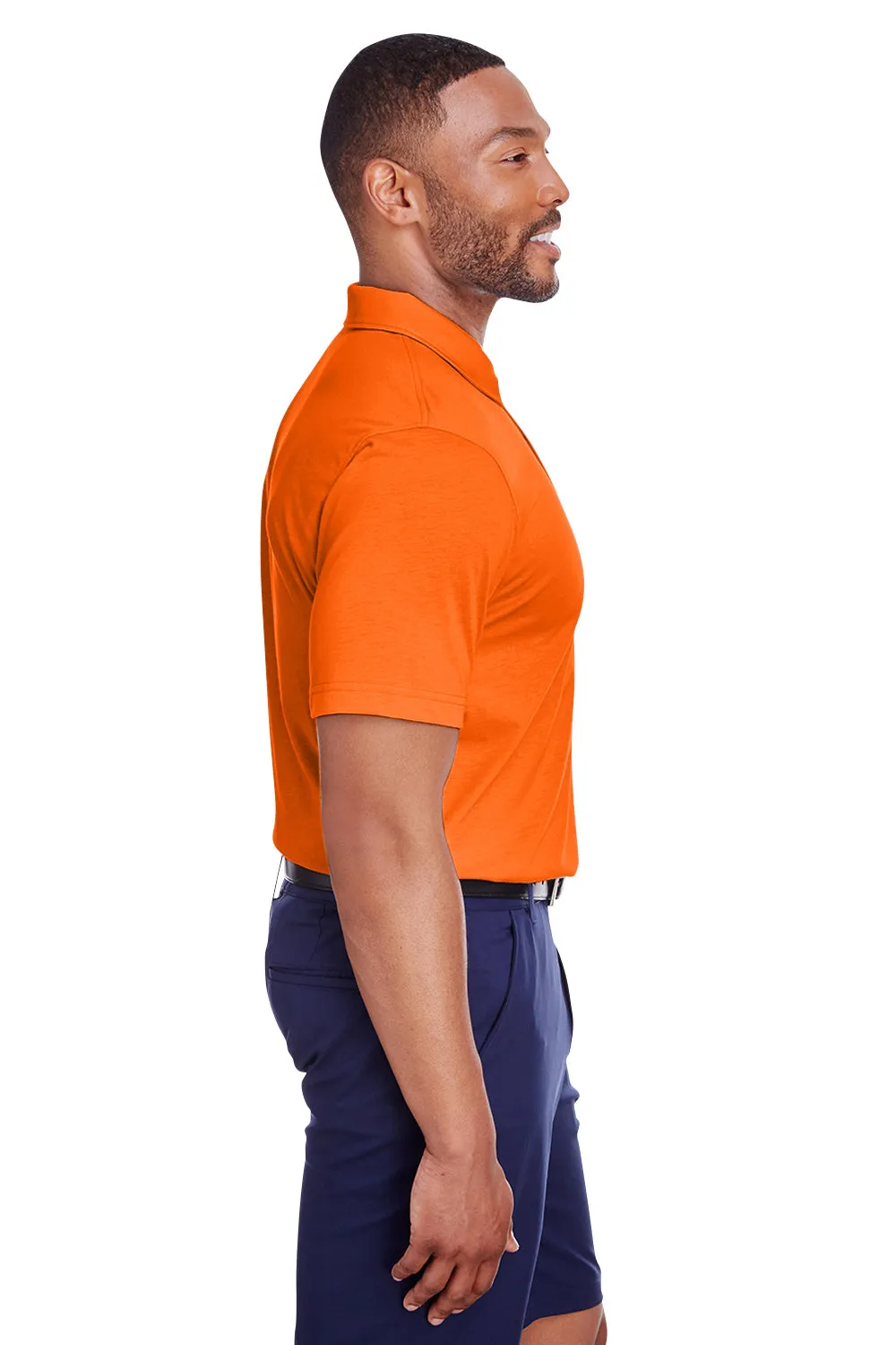 Puma Mens Fusion Performance Moisture Wicking Short Sleeve Polo Shirt - Vibrant Orange