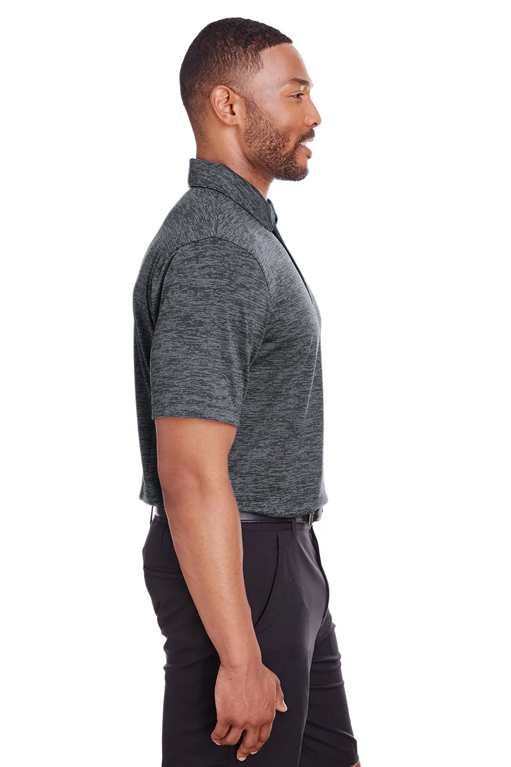 Puma Mens Icon Performance Moisture Wicking Short Sleeve Polo Shirt - Black