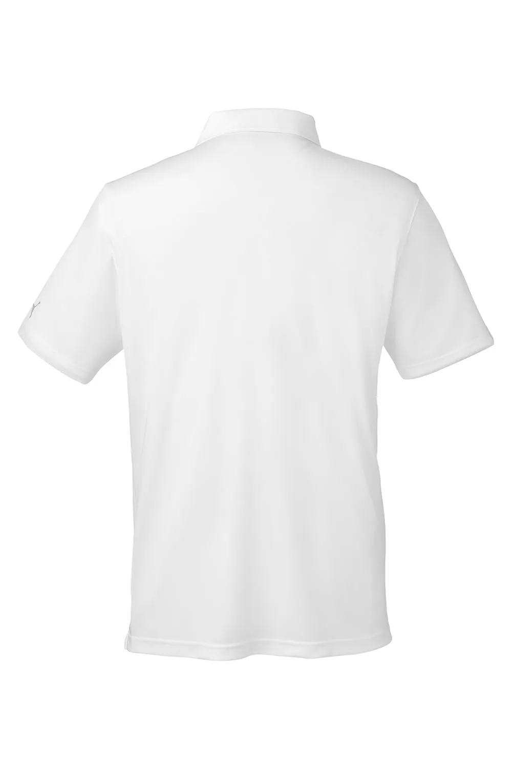 Puma Mens Icon Performance Moisture Wicking Short Sleeve Polo Shirt - Bright White