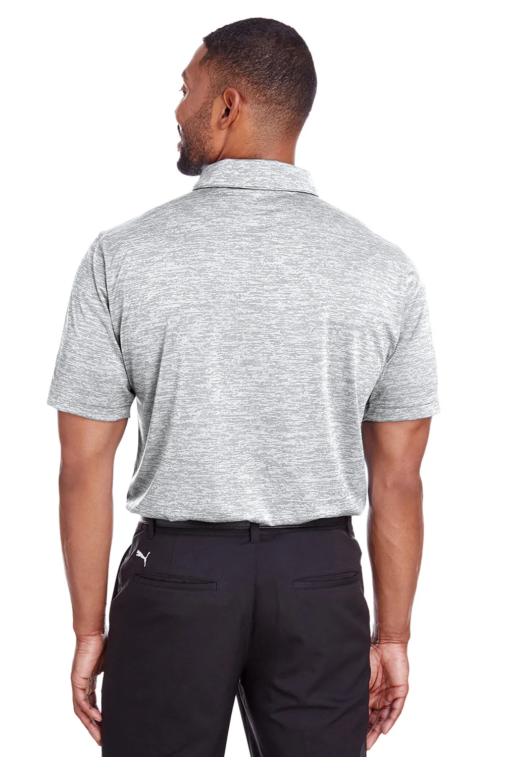 Puma Mens Icon Performance Moisture Wicking Short Sleeve Polo Shirt - Bright White