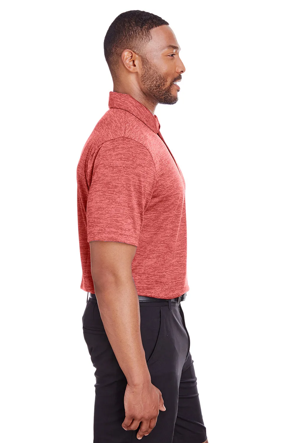 Puma Mens Icon Performance Moisture Wicking Short Sleeve Polo Shirt - High Risk Red