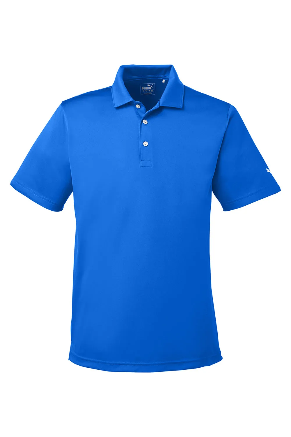 Puma Mens Icon Performance Moisture Wicking Short Sleeve Polo Shirt - Lapis Blue