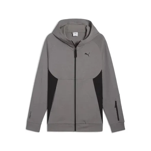 PUMA MEN'S TECH FULL-ZIP JACKET IRON HOODIE