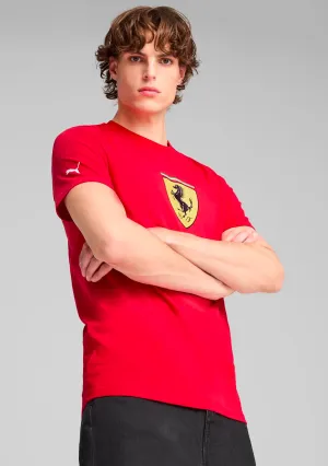 Puma Scuderia Ferrari Men's Race Coloured Big Shield T-Shirt
