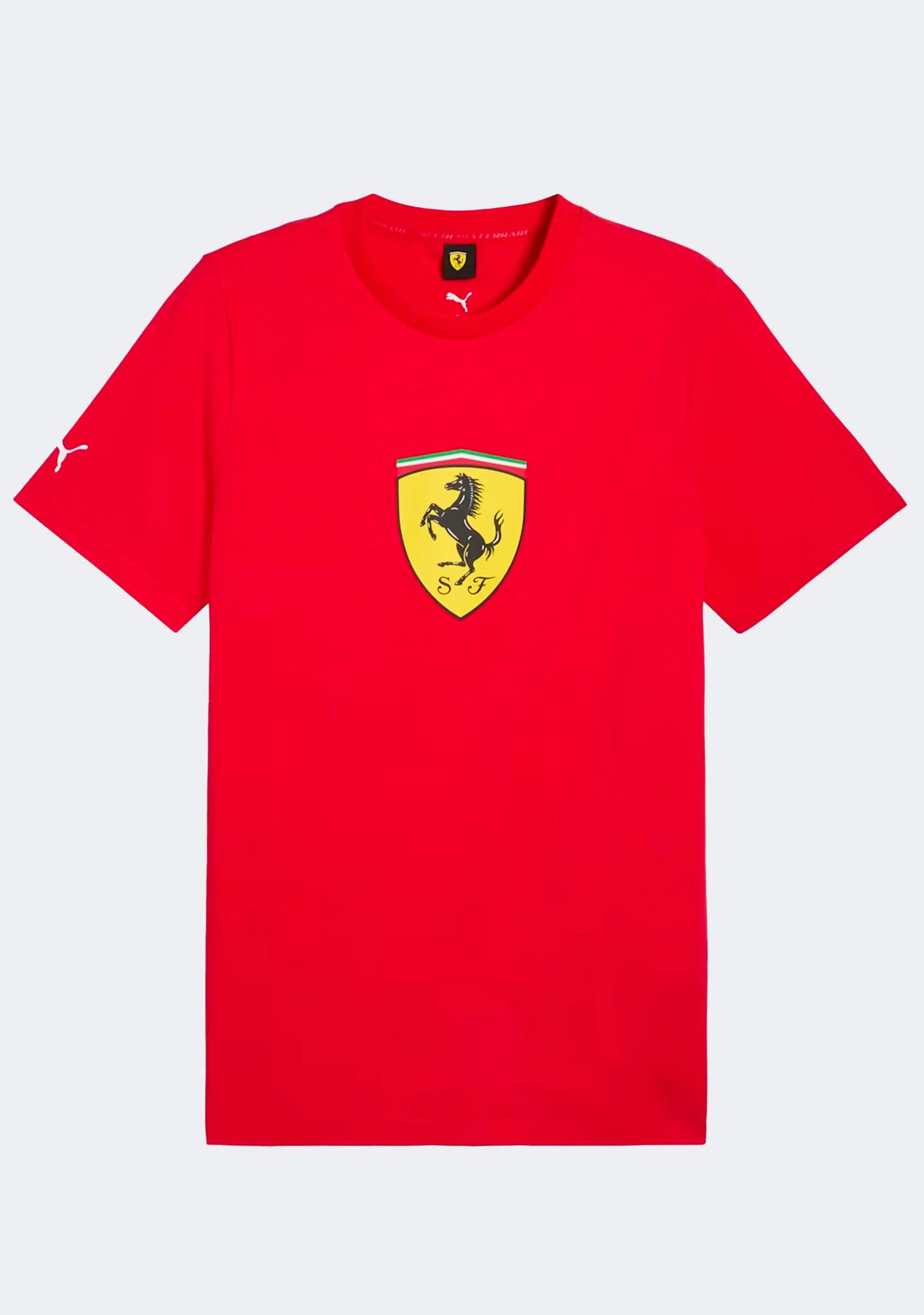 Puma Scuderia Ferrari Men's Race Coloured Big Shield T-Shirt