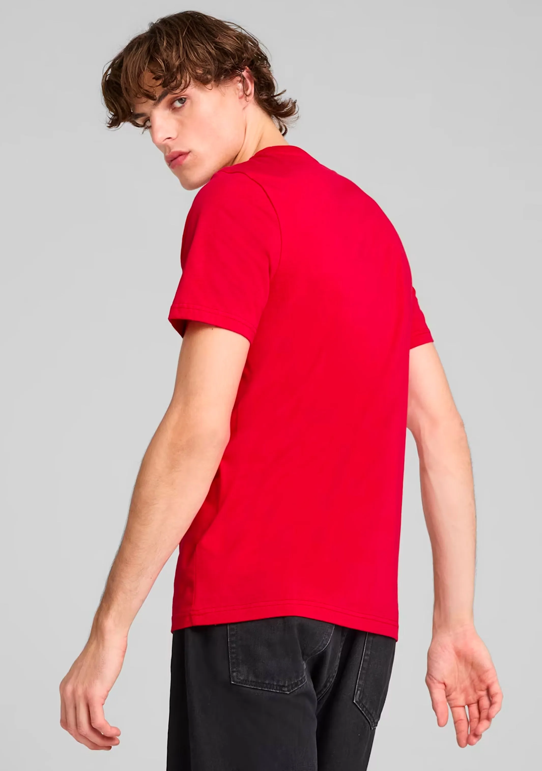 Puma Scuderia Ferrari Men's Race Coloured Big Shield T-Shirt