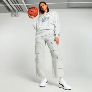 PUMA Women's Cherry On Top Graphic Basketball Crew Sweat Shirt