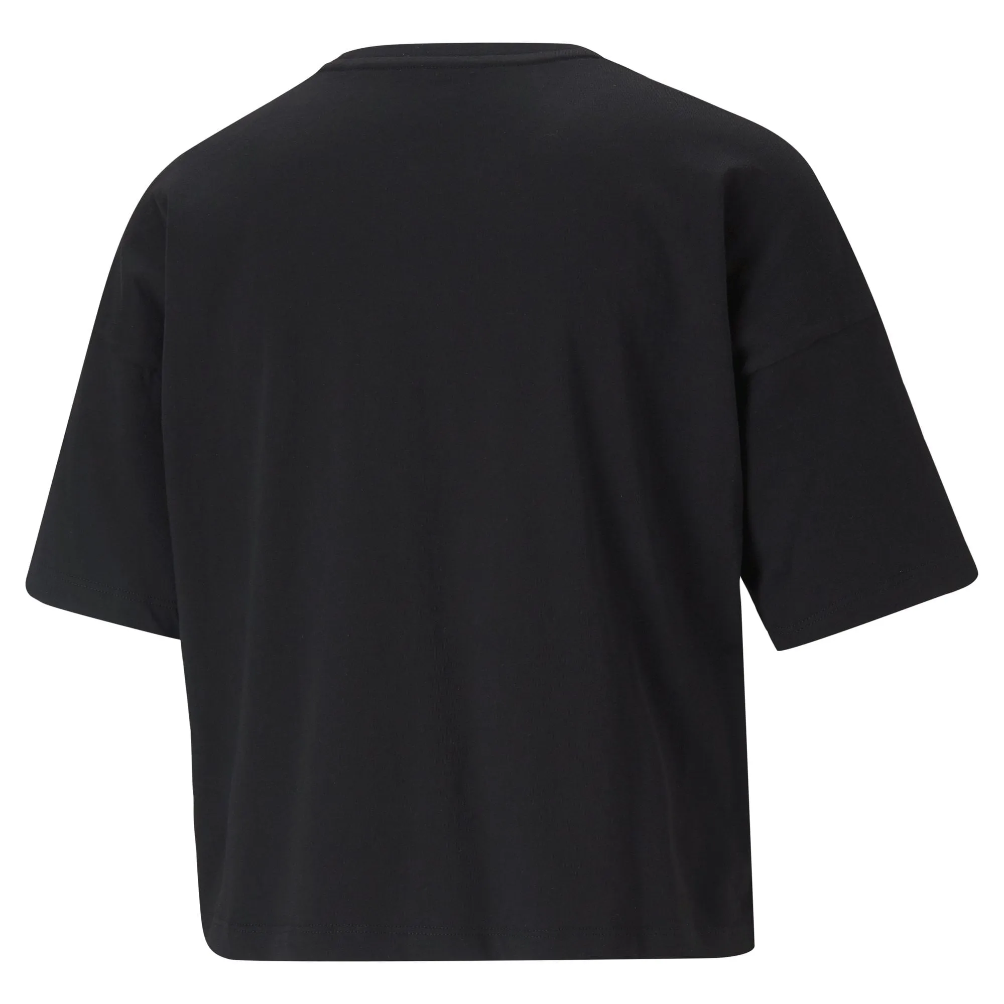 PUMA WOMEN'S ESSENTIAL CROPPED BLACK TEE