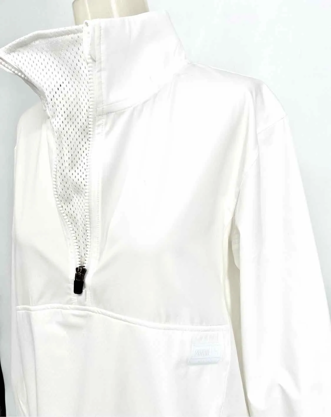 Puma Women's White Windbreaker Size M Jacket
