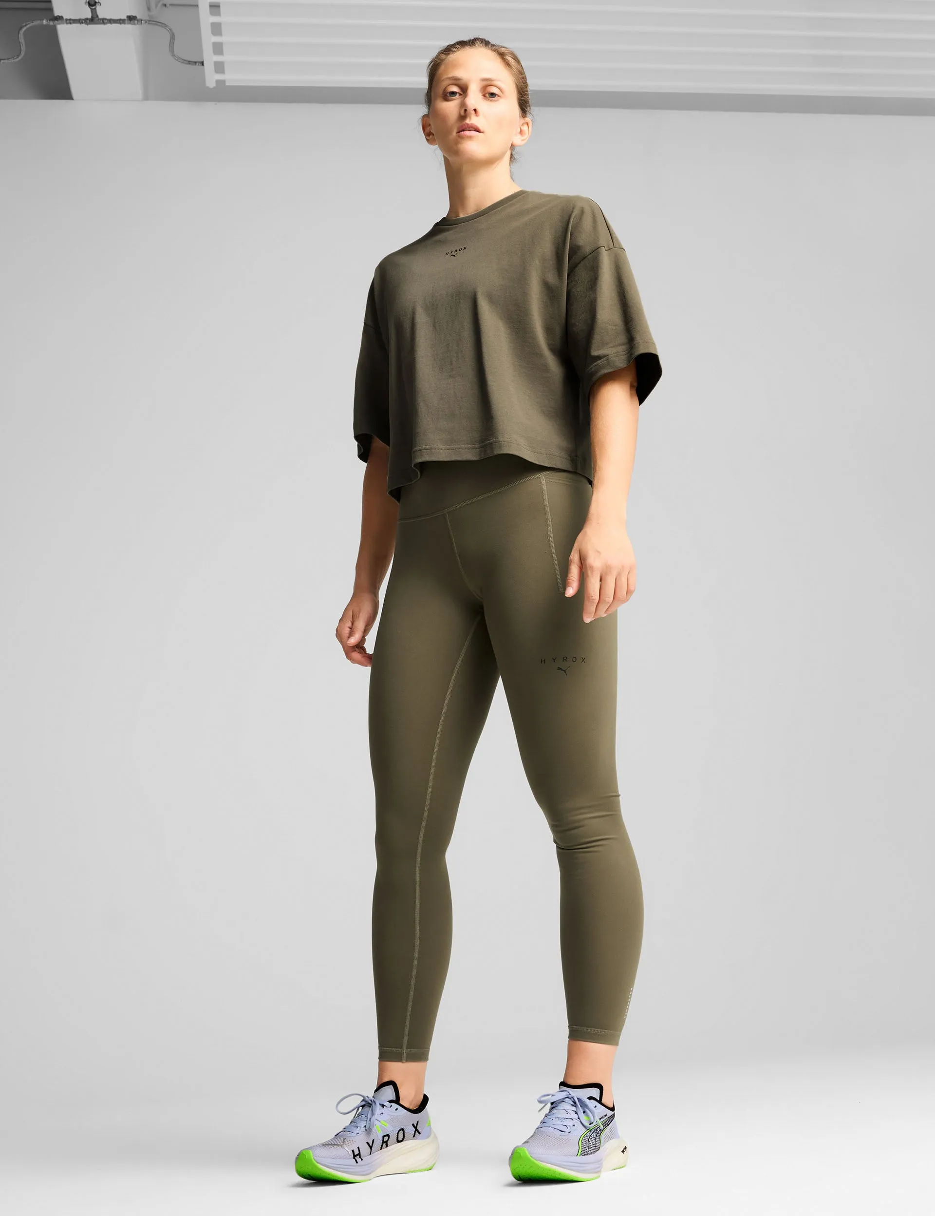 Puma x Hyrox Oversized Tee - Loden Green