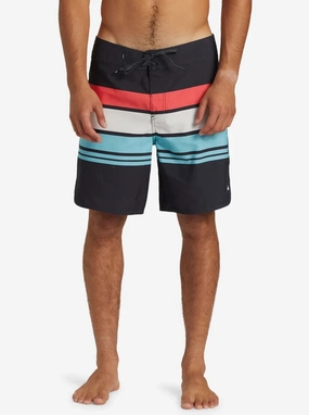 Quiksilver Everyday Board Shorts Men's 32 Black Striped 19" Swimwear ERK345 (Black,Regular,32) mens beach swimwear, quick dry mens swimsuits