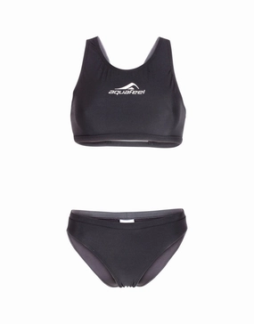 Racerback Bikini Set - Black aquafeel swimming gear, aquafeel performance swimwear