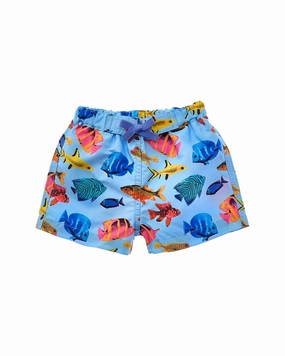Rachel Riley Tropical Fish Swim Short cute swimsuits for teen girls, modest teen swimwear