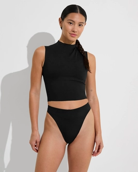Rays Sleeveless Top - Jet lightweight women's swimwear, chic swim outfits for beach