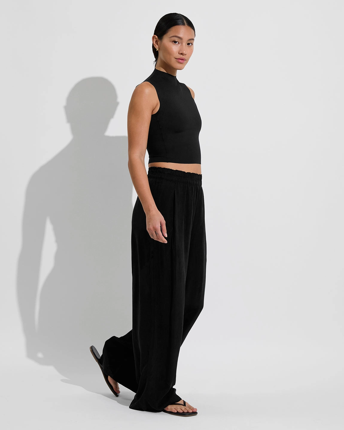 Rays Sleeveless Top - Jet