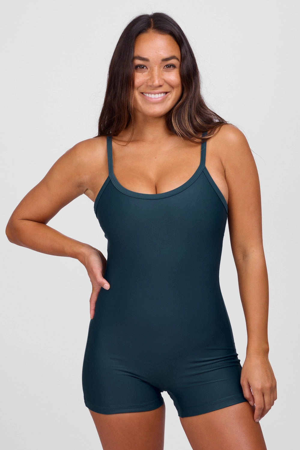 Rebecca Romper One Piece Swimsuit - Trade Winds
