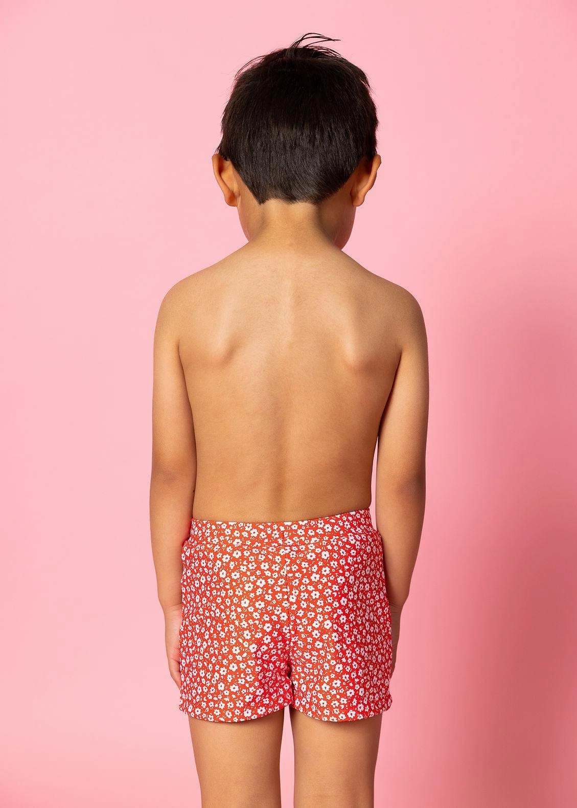 Red Ditsy Floral | Mini Euro Shorts
