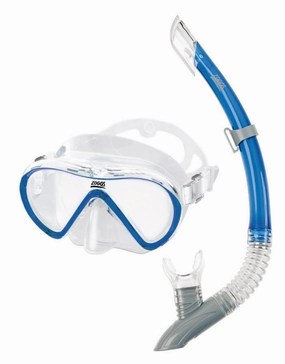 Reef Explorer Snorkel Set - Clear / Blue zoggs swimwear for women, zoggs goggles and swimsuits
