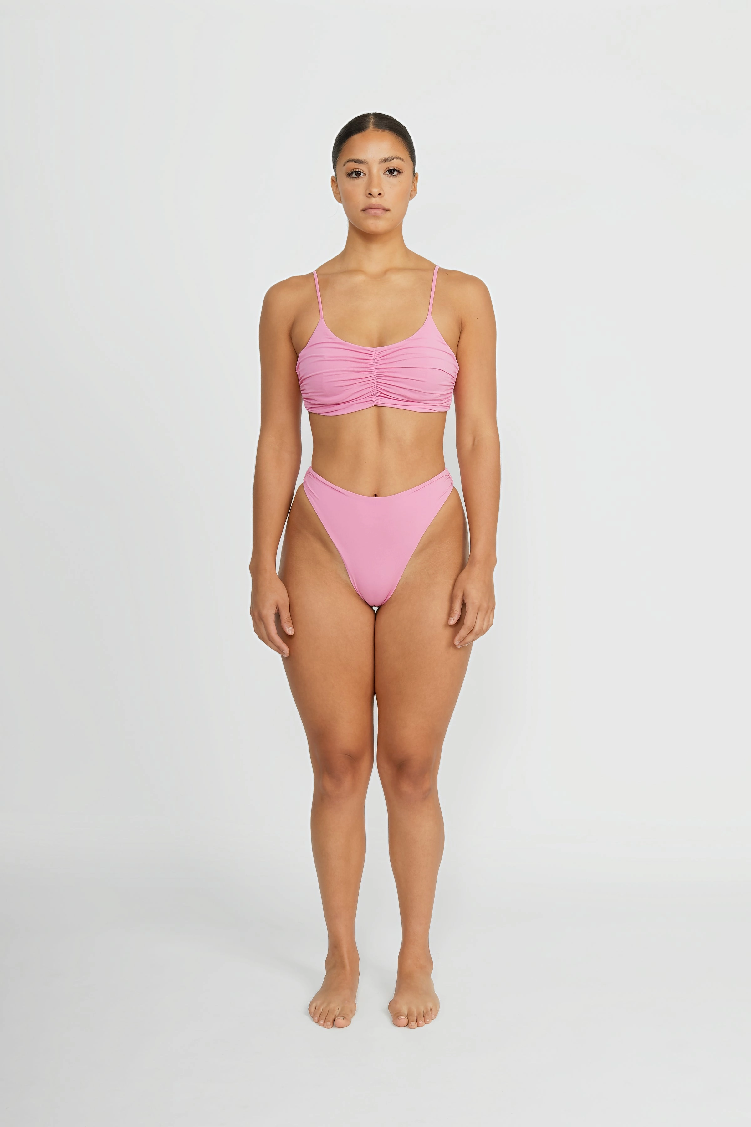 Reese Underwire Top - Bubblegum soft fabric swimwear women, resort swimwear for ladies